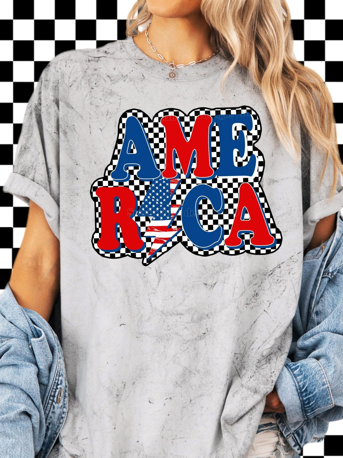 America Unisex Patriotic T-Shirt printed apparel by Baylees Creations