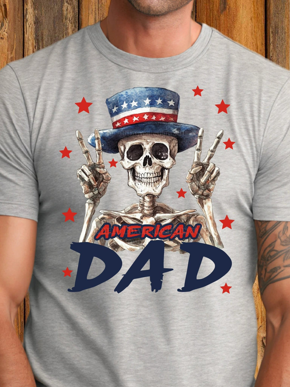 American Dad Men's Tee Father's Day printed apparel by Baylees Creations