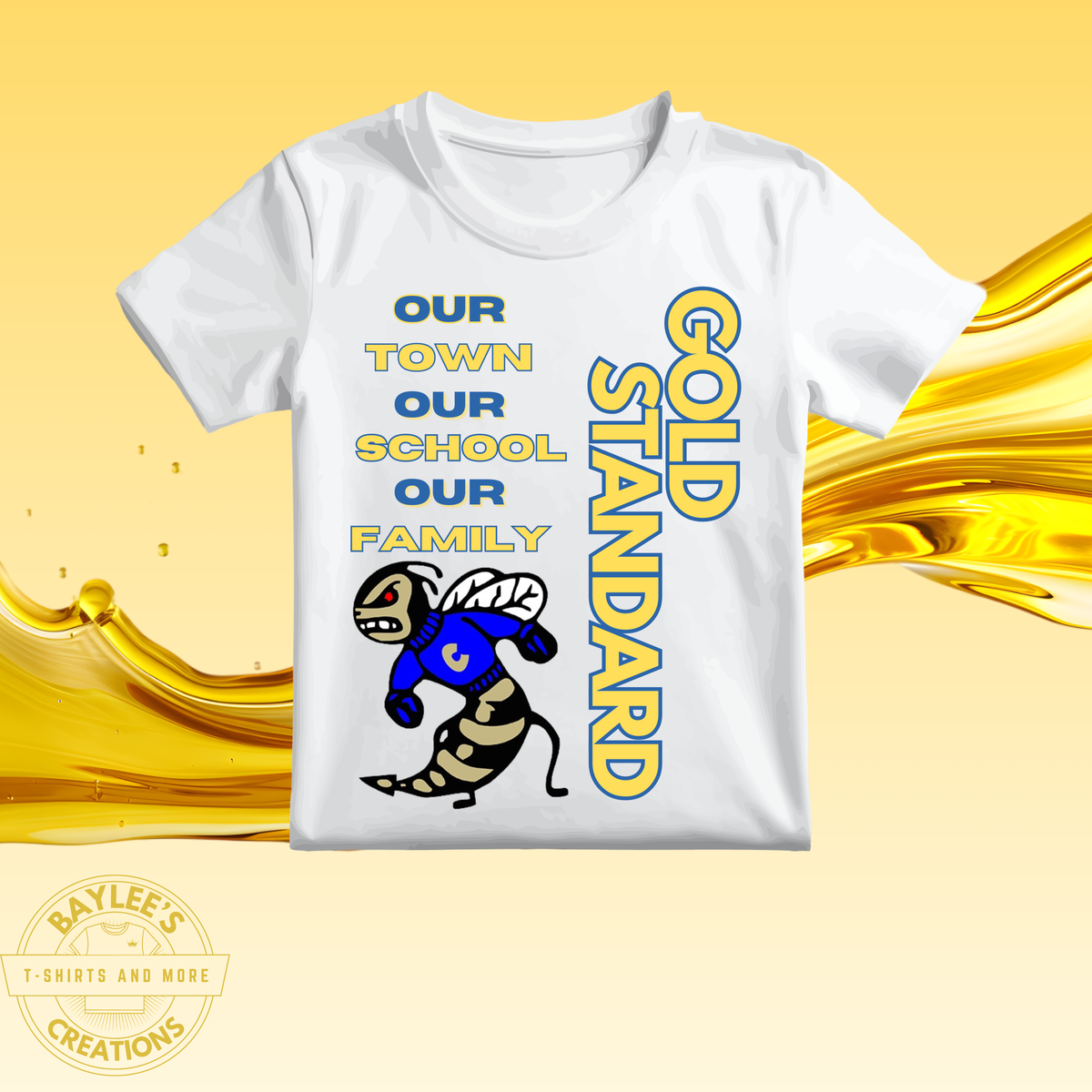 Choctaw Gold Standard Unisex T-Shirt printed apparel by Baylees Creations