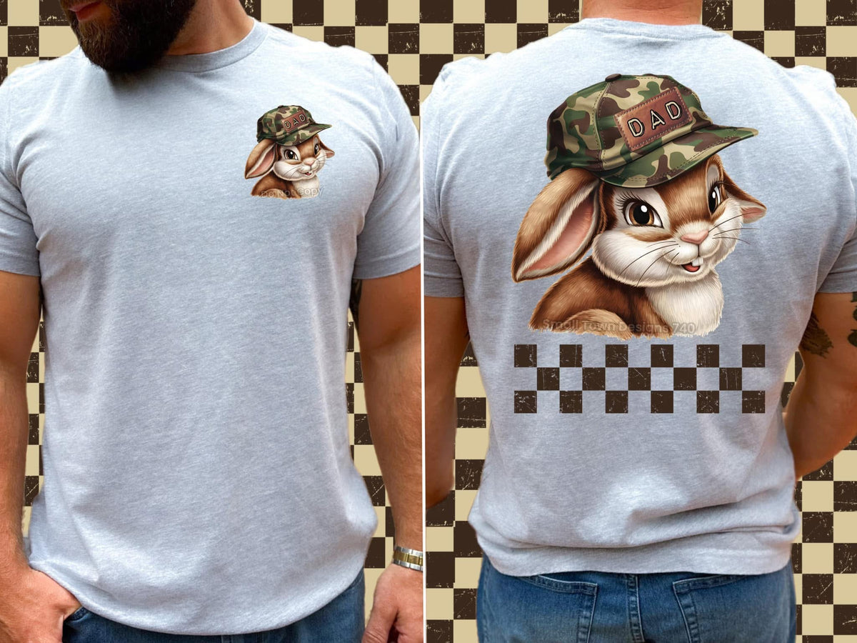 Dad Bunny - Men's Tee printed apparel by Baylees Creations