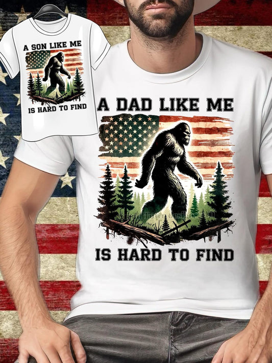 A Dad Like Me Is Hard to Find Men's Tee Father's Day printed apparel by Baylees Creations
