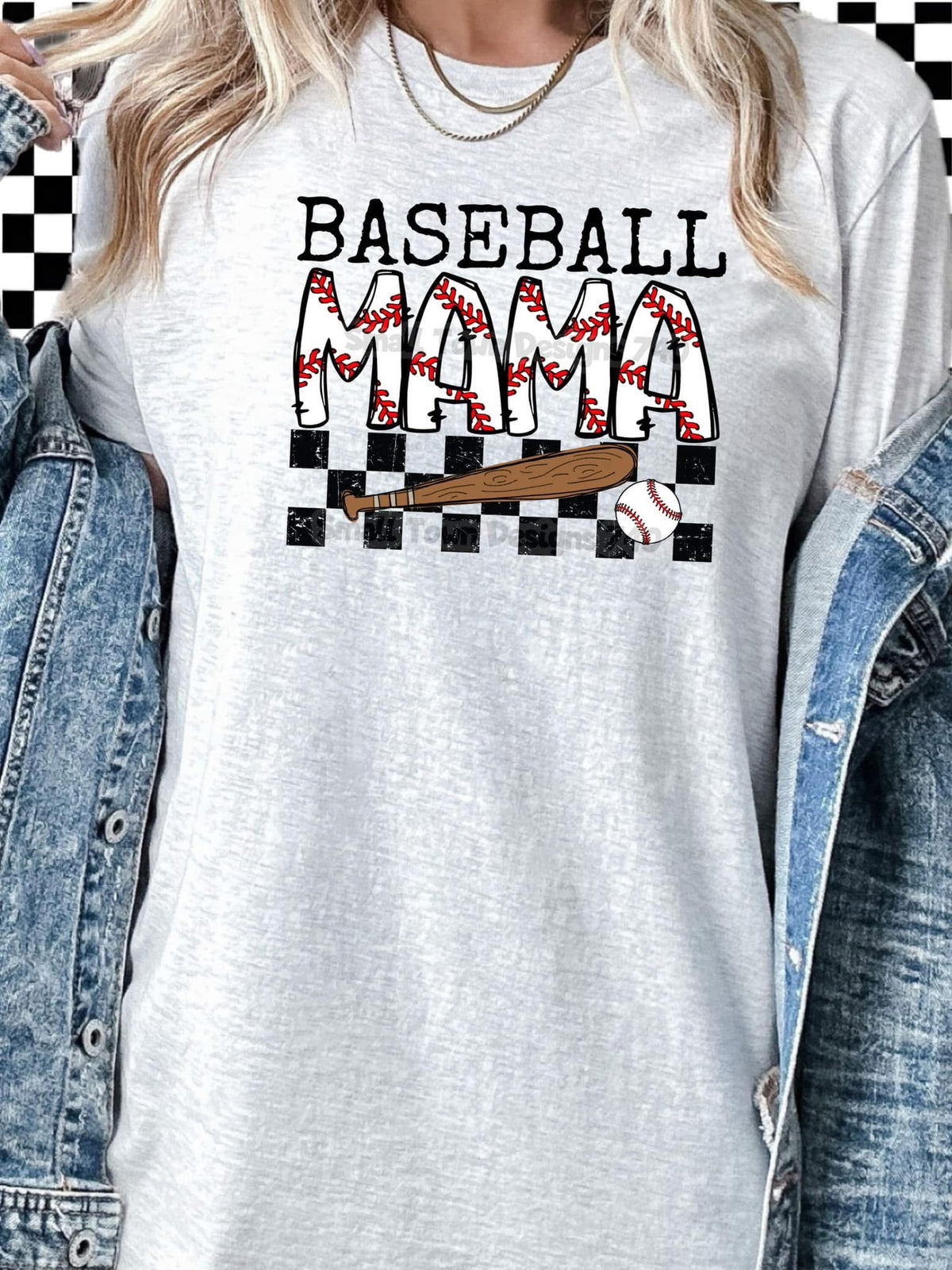 Baseball Mama - Women's Tee printed apparel by Baylees Creations