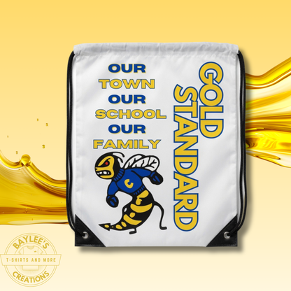 Custom Drawstring Tote by Baylees Creations