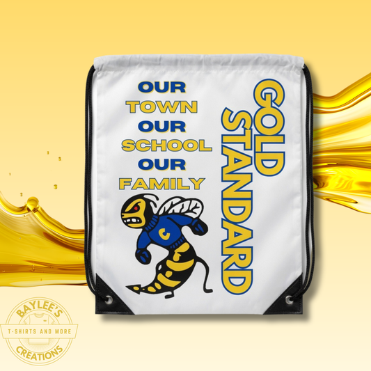 Custom Drawstring Tote by Baylees Creations