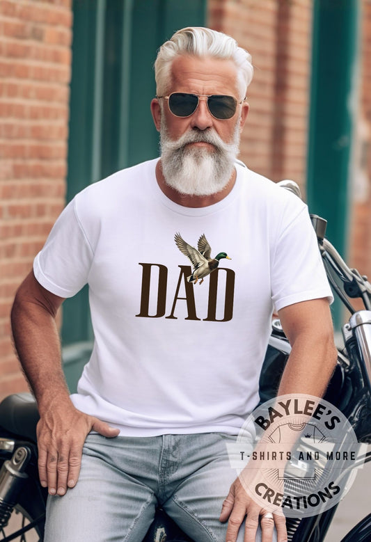 Dad Duck Hunting Men's Tee Father's Day T-Shirt printed apparel by Baylees Creations