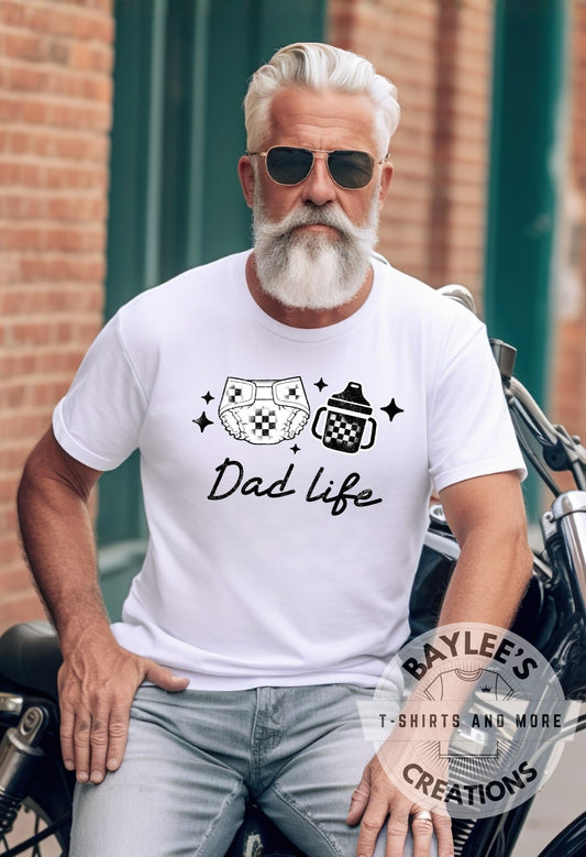 Dad Life Baby Parent Men's Tee Father's Day T-Shirt printed apparel by Baylees Creations