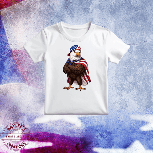 America 250TH Patriotic Eagle Unisex T-Shirt printed apparel by Baylees Creations