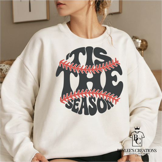 It's the Season Baseball - Women's Sweatshirt printed apparel by Baylees Creations
