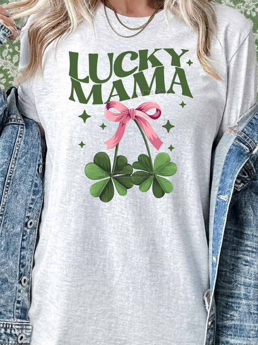 Lucky Mama 2 - Women's Tee printed apparel by Baylees Creations