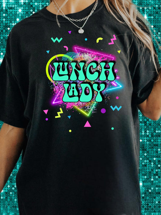 Lunch Lady - Women's Tee printed apparel by Baylees Creations
