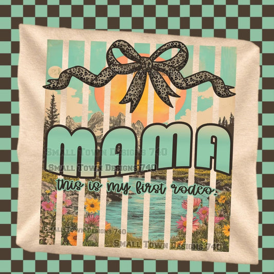 Mama First Rodeo Funny Tee T-Shirt Unisex printed apparel by Baylees Creations