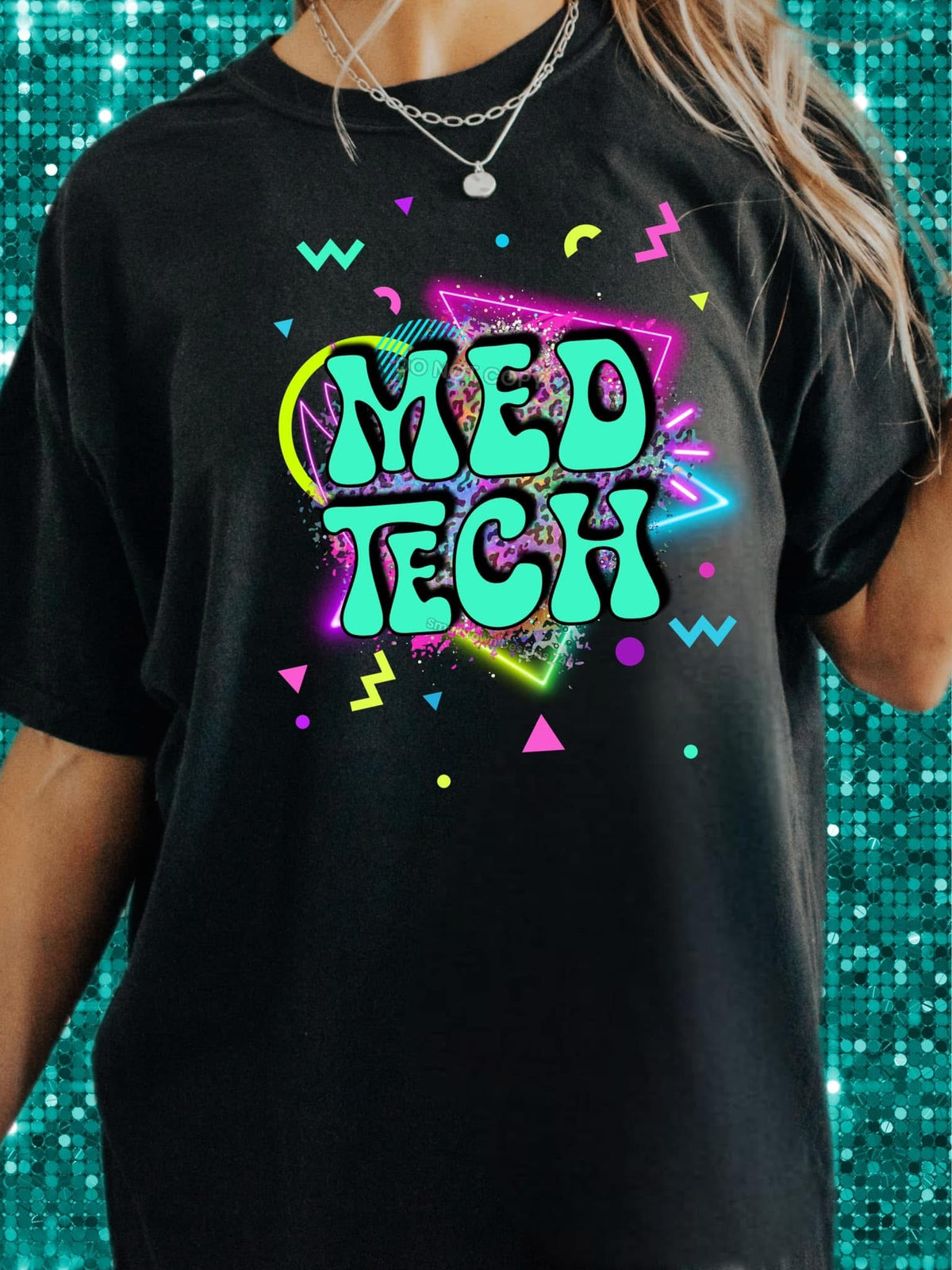 Med Tech Retro - Women's Tee printed apparel by Baylees Creations