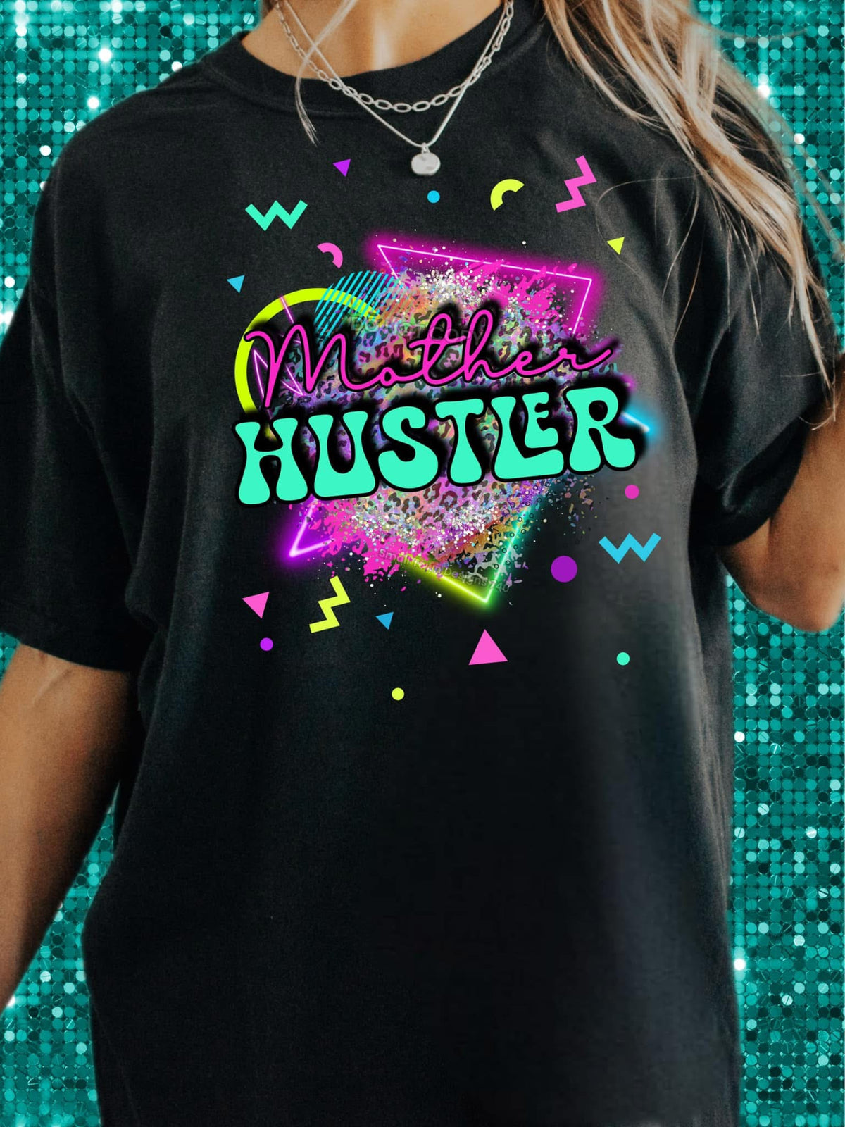 Mother Hustler - Women's Tee printed apparel by Baylees Creations