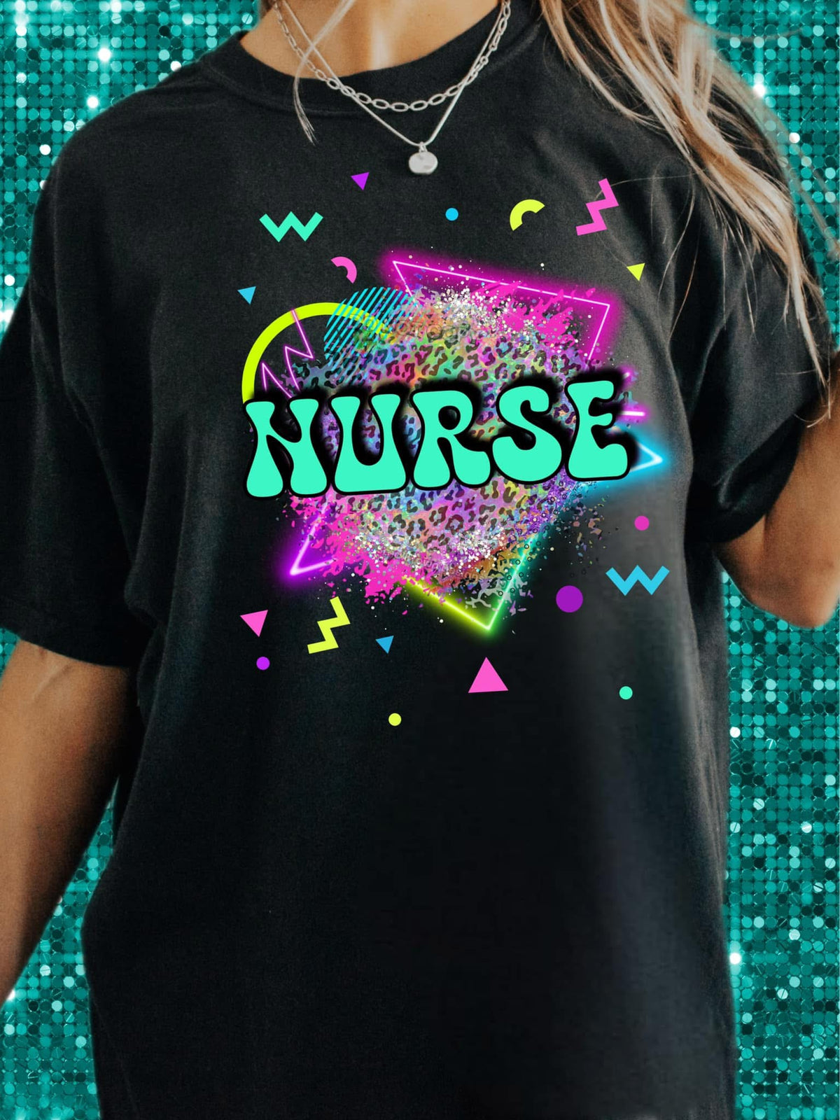 Nurse Retro - Women's Tee printed apparel by Baylees Creations