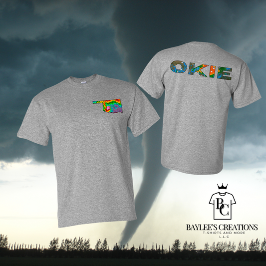 Okie Storm Chaser - Unisex T-Shirt printed apparel by Baylees Creations