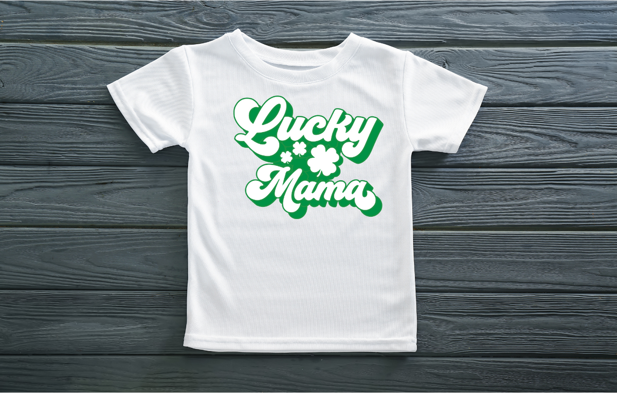 One Lucky Mama Shirt printed apparel by Baylees Creations