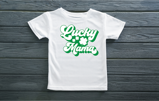 One Lucky Mama Shirt printed apparel by Baylees Creations