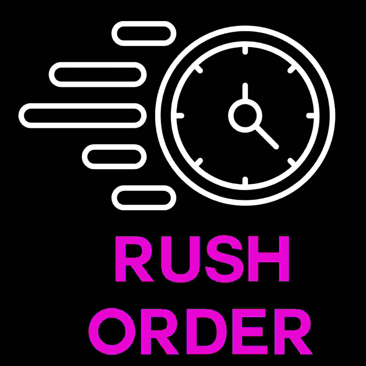 Rush order service for custom printed products