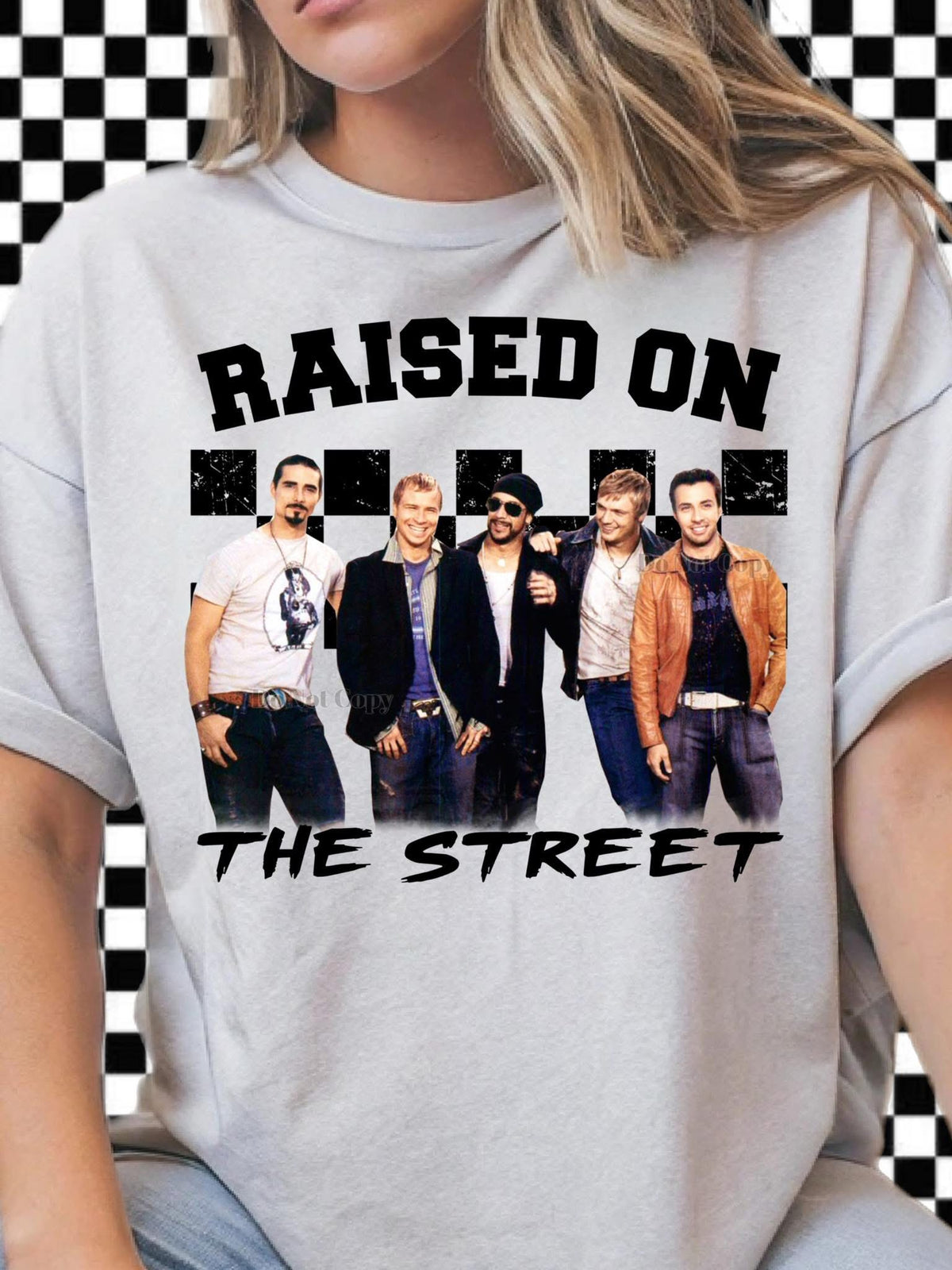 Raised on the Street Unisex T-Shirt Backstreet Characters printed apparel by Baylees Creations