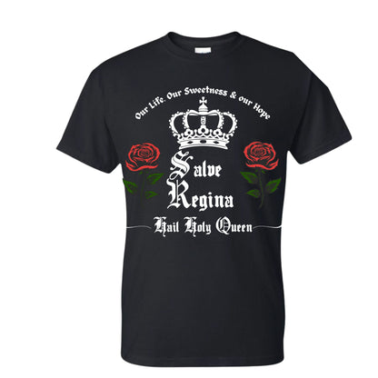 Salve Regina Unisex T-Shirt Catholic Faith Tee printed apparel by Baylees Creations