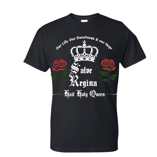 Salve Regina Unisex T-Shirt Catholic Faith Tee printed apparel by Baylees Creations