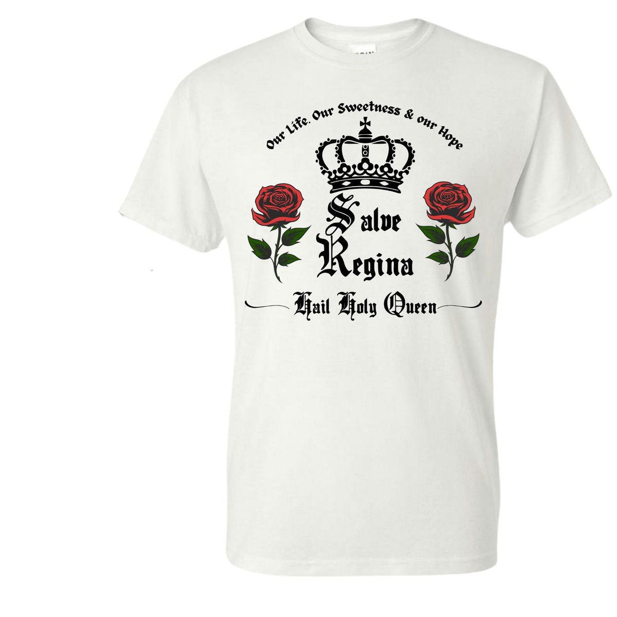 Salve Regina Unisex T-Shirts Catholic Faith Tee custom printed shirt by Baylee's Creations
