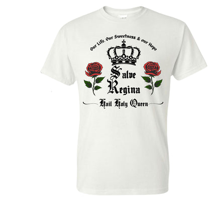 Salve Regina Unisex T-Shirts Catholic Faith Tee custom printed shirt by Baylee's Creations
