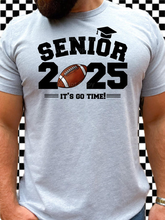 Senior 2025 Football - Unisex T-Shirt printed apparel by Baylees Creations