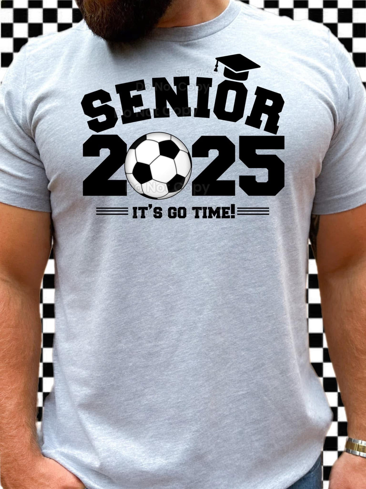 Senior 2025 Soccer - Unisex T-Shirt printed apparel by Baylees Creations