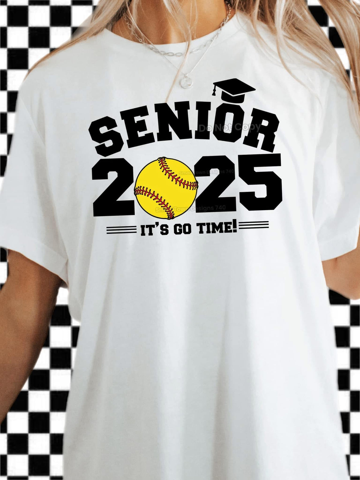 Senior 2025 Softball - Unisex T-Shirt printed apparel by Baylees Creations