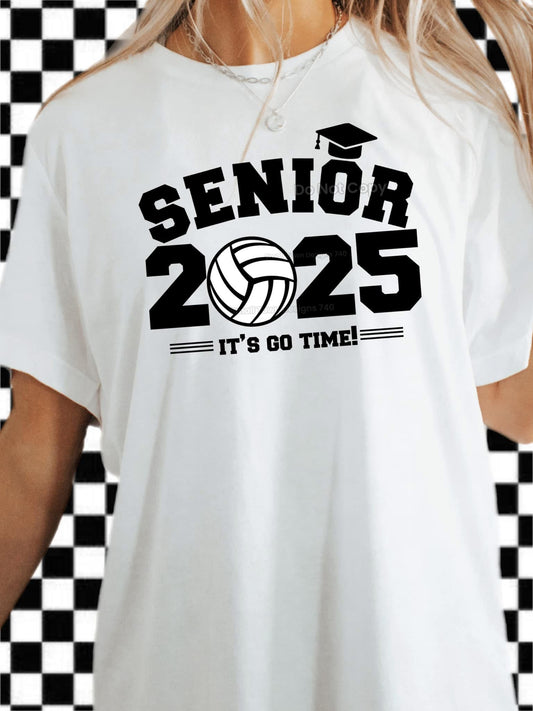 Senior 2025 Volleyball - Unisex T-Shirt printed apparel by Baylees Creations