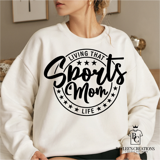 Sports Mom - Women's Sweatshirt printed apparel by Baylees Creations