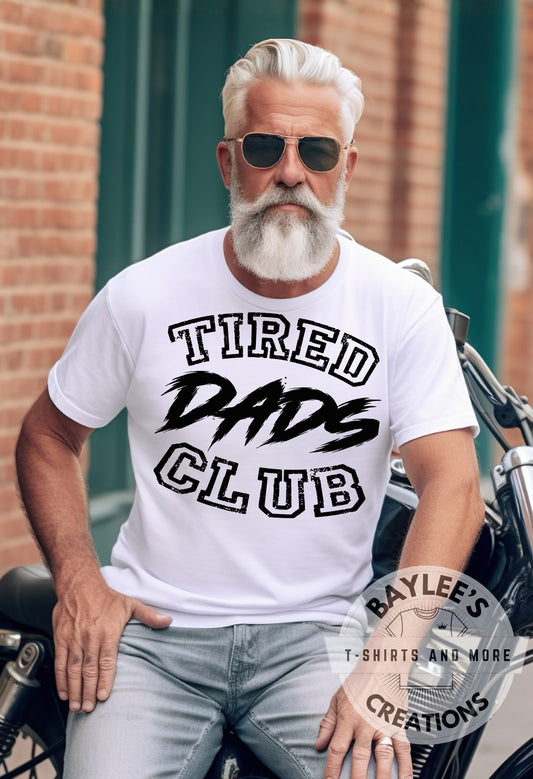 Super Tired Dad Men's Tee Father's Day T-Shirt () printed apparel by Baylees Creations