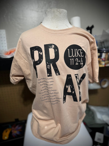 The Lords Prayer Unisex Faith T-Shirts custom printed shirt by Baylee's Creations