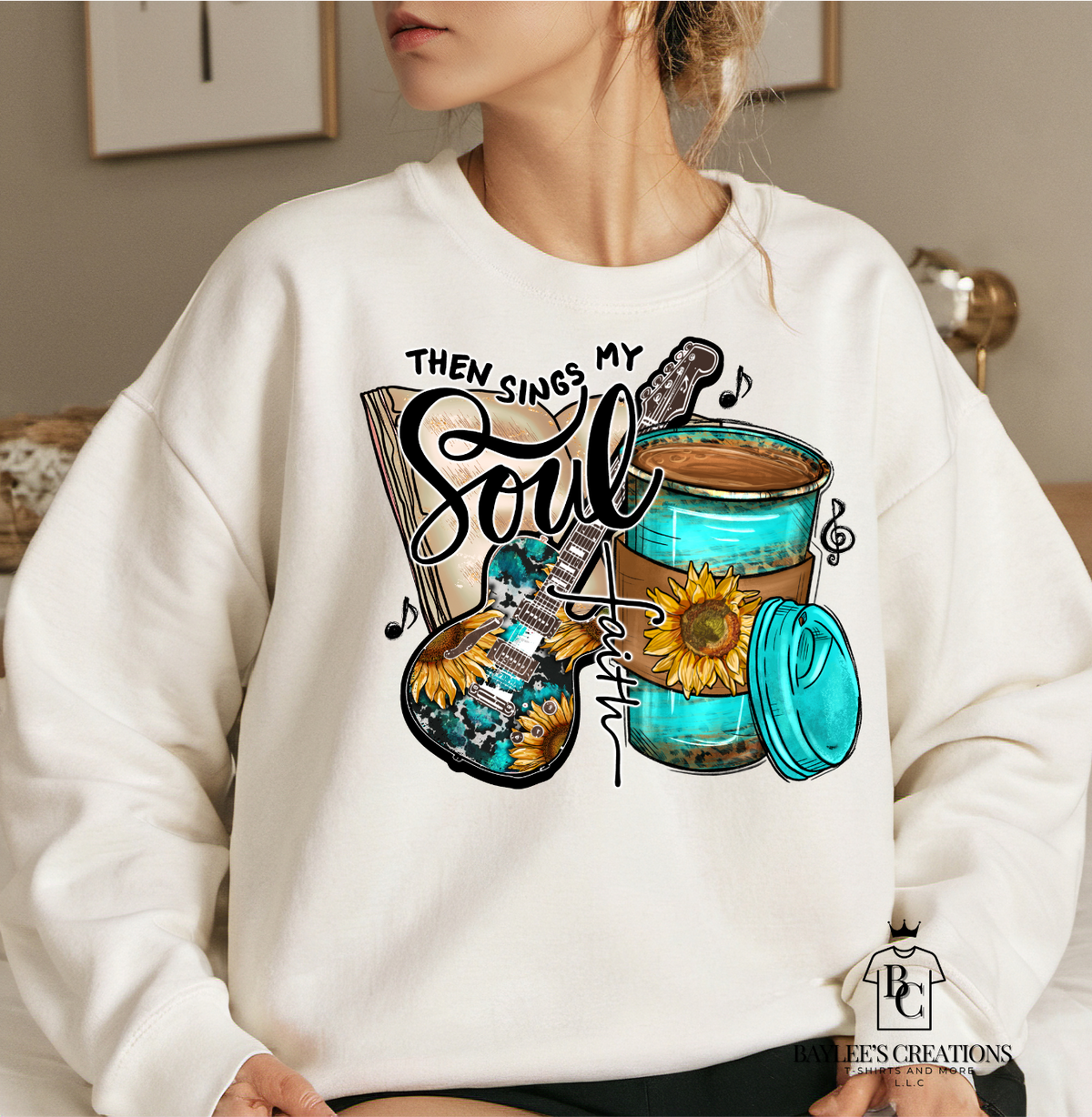 Then Sings My Soul - Women's Sweatshirt printed apparel by Baylees Creations