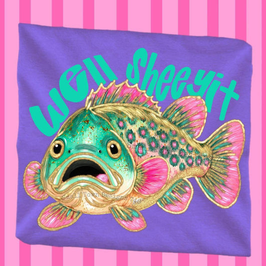 Well Sheeyit Funny Tee T-Shirt Unisex printed apparel by Baylees Creations