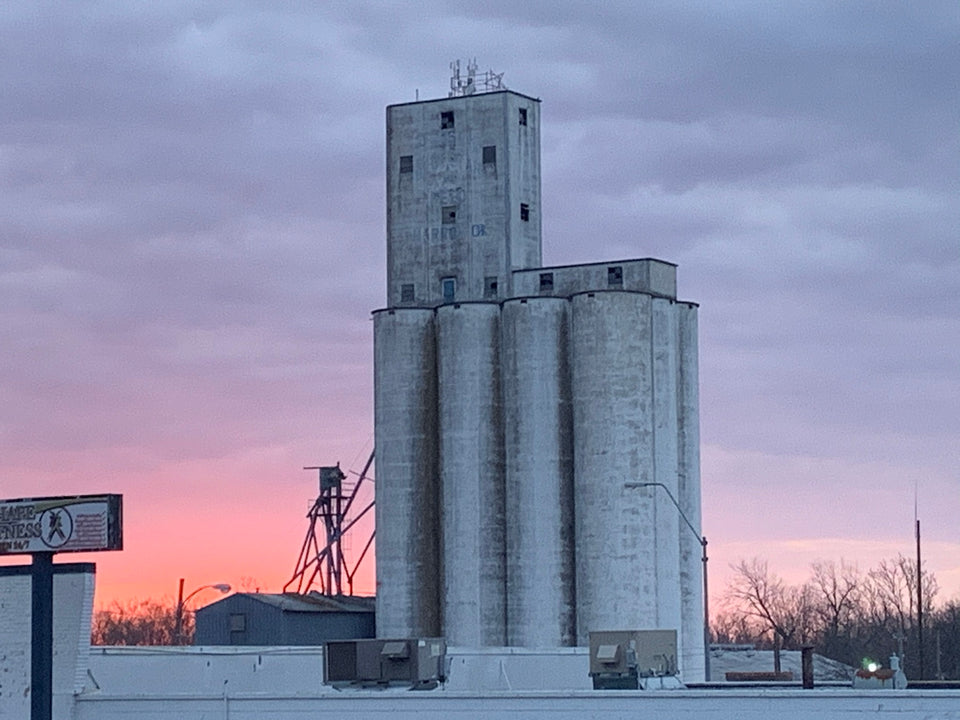 Jorski Mill in Harrah at sunset