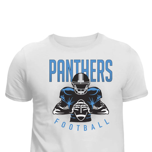 Panthers Football Unisex T-Shirt printed apparel by Baylees Creations