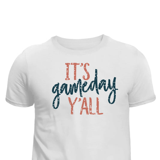 It's Game Day Y'all Unisex T-Shirt printed apparel by Baylees Creations